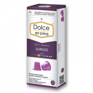 DOLCE AROMA капсулы 10 шт lungo 100 arabica