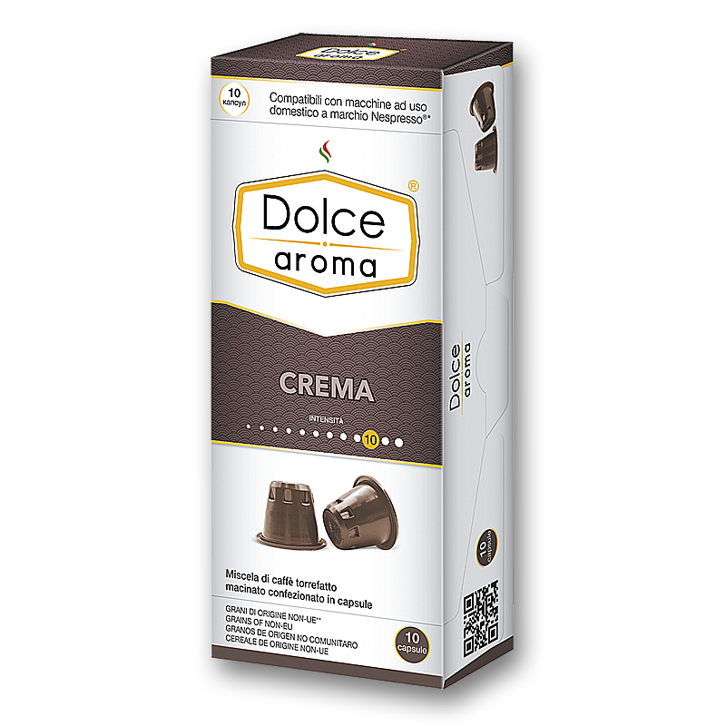 DOLCE AROMA капсулы 10 шт crema 100 arabica