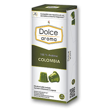 DOLCE AROMA капсулы 10 шт colombia 100 arabica